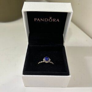 Pandora Ring Size 7 September Birthstone